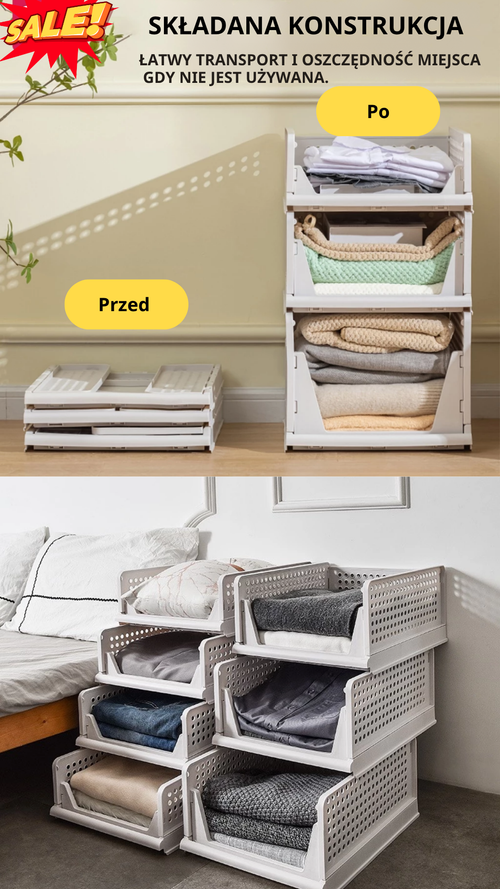 (Zniżka 30%) PIĘTROWY STOJAK NA UBRANIA