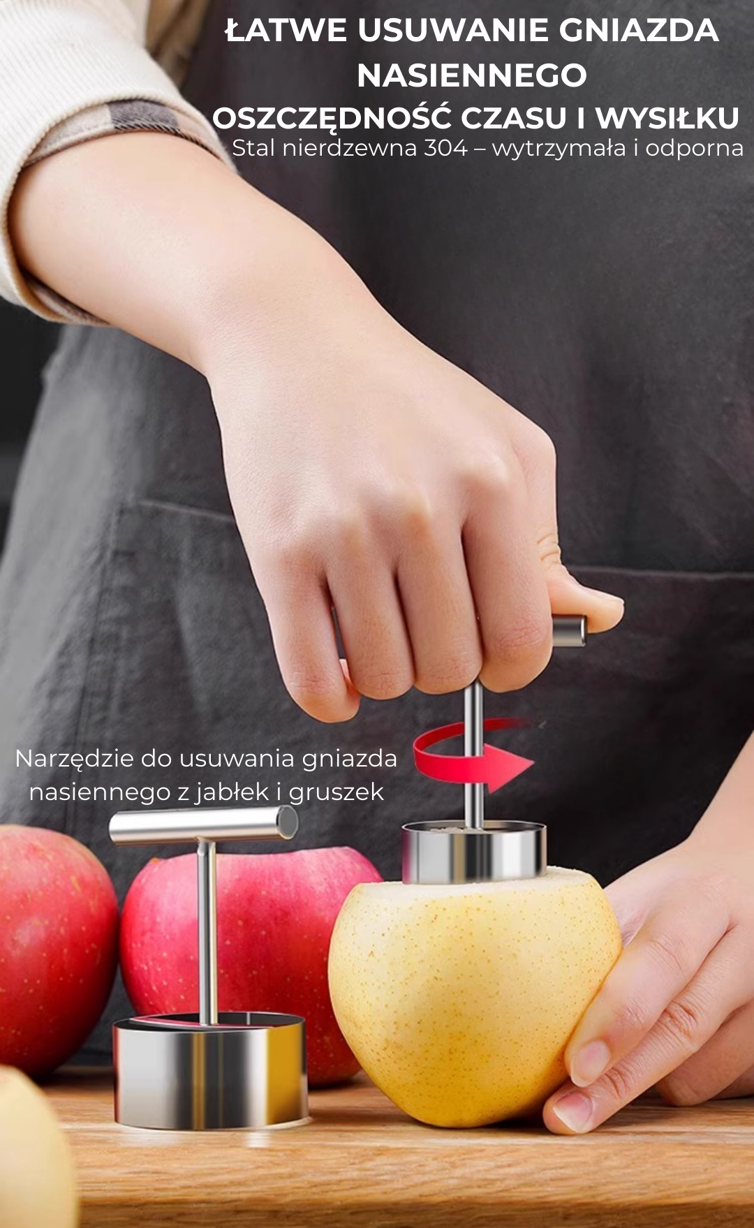 Wydrążacz do owoców – stal nierdzewna 304
