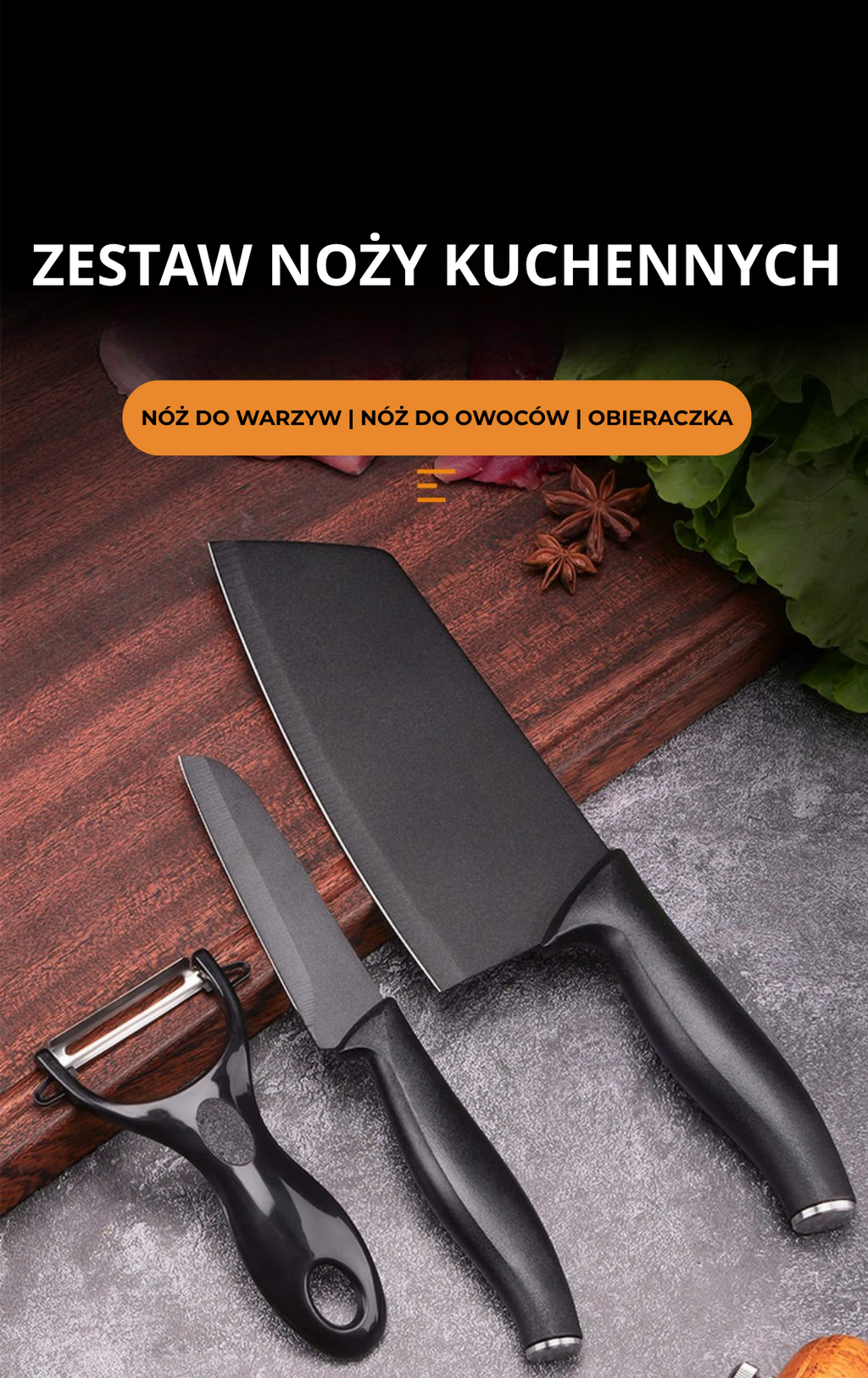 Zestaw Noży Kuchennych