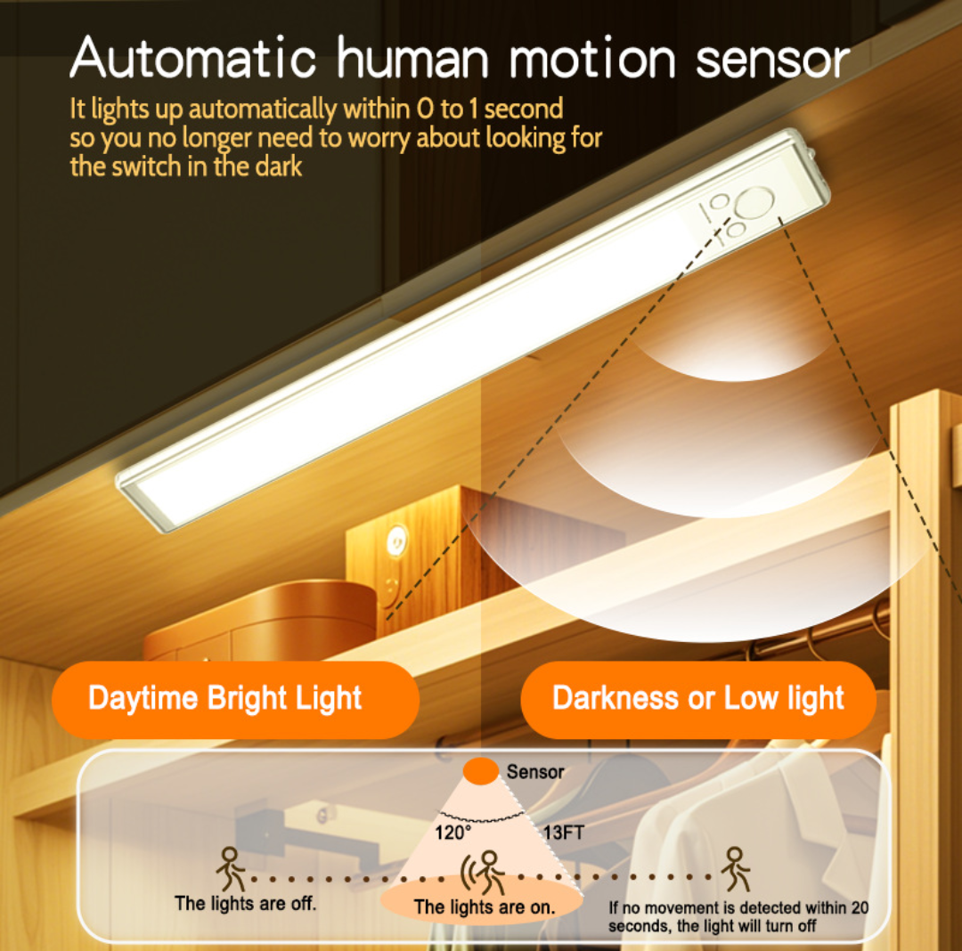 Lampa z czujnikiem — bez potrzeby montażu